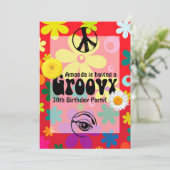 ヒッピーをテーマにしたパーティー 招待状 (スタンド正面)