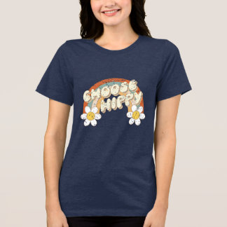 ヒッピーを選ぶ - エレガントファッション トライブレンドＴシャツ