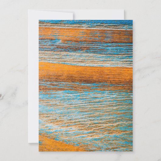 ヒッピーウェディング・セーブ・ザ・デート 招待状 (裏面)