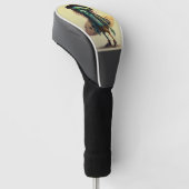 ヒッピーカッコいいサーファーエイリアンフード付きスウェットシャツ ゴルフヘッドカバー (アングル)