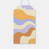 ヒッピーカラフルフラワーレトログルービースウィート16 ギフトタグ (裏面)