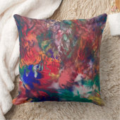 ヒッピーカラフルレインボーボホ装飾用クッションルンバー クッション (ブランケット)