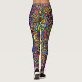 ヒッピーグルービーサイケデリックデザインサンダーコーブ レギンス (裏面)