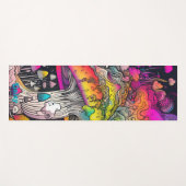 ヒッピーサイケデリックキノコ ヨガマット (正面(横))