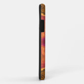 ヒッピーサイケデリックフラワーオレンジパープルとイエロー Case-Mate iPhoneケース (裏面/右)