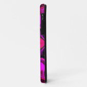 ヒッピーサイケデリックフラワーピンクと紫 Case-Mate iPhoneケース (裏面/左)