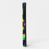 ヒッピーサイケデリックフラワーピンク黄色と緑 Case-Mate iPhoneケース (裏面/左)