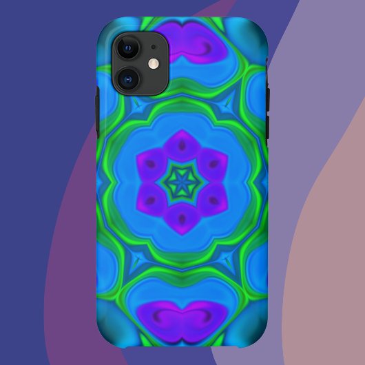 ヒッピーサイケデリックフラワーレインボー Case-Mate iPhoneケース