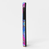 ヒッピーサイケデリックブルーピンクとイエロー Case-Mate iPhoneケース (裏面/左)