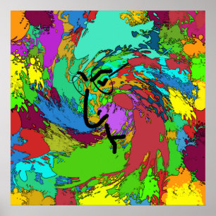 ヒッピーサイケデリックポスター ポスター