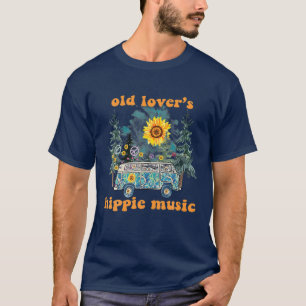 ヒッピースタイルオールドラバーズヒッピーミュージックヒッピーラブ Tシャツ