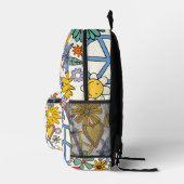 ヒッピースタイル プリントバックパック (右)