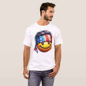 ヒッピースマイルーフェイス Tシャツ (正面フル)