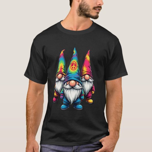 ヒッピーティーダイエット3ノーム平和イースター Tシャツ (正面)