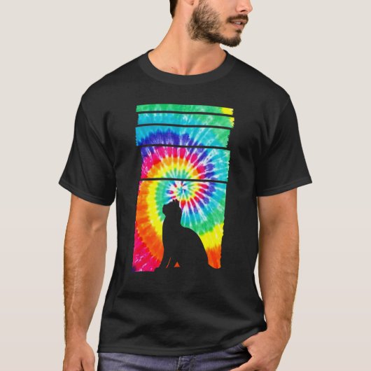 ヒッピーティーダイキャット Tシャツ (正面)