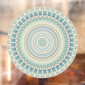 ヒッピートリップ（幻覚体験）のようなエクレクティックパステルボホグルーヴィマンダラ ウィンドウサイン (シート2)