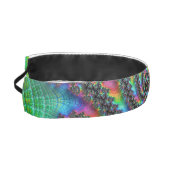 ヒッピートリップ（幻覚体験）のようなレインボーサイケデリックスパイラルフラクタル アスレチックヘッドバンド (左)