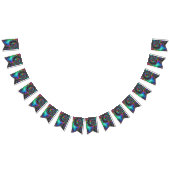 ヒッピートリップ(幻覚体験)のようなレインボーサイケデリックスパイラルフラクタル バンティングフラッグ (全)