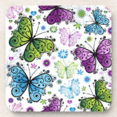 ヒッピートリップ（幻覚体験）のようなレトロバタフライ コースター (正面)