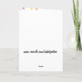 ヒッピーハッピーバースデーカードインブラック カード (裏面)