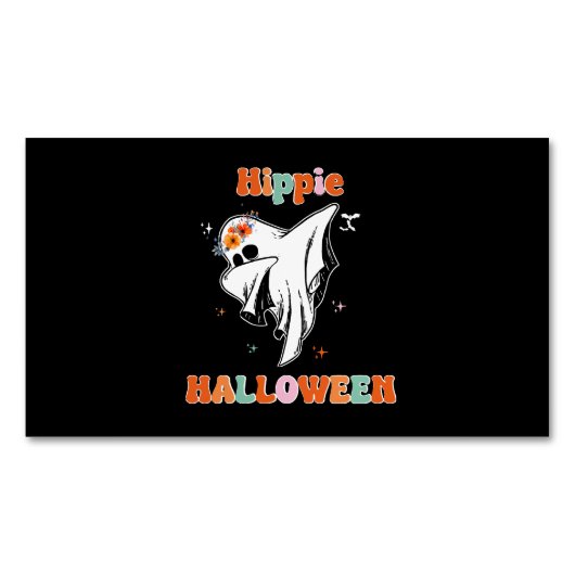 ヒッピーハロウィン マグネット名刺 (正面)