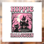 ヒッピーハロウィン ヴィンテージ 幽霊屋敷の猫 Tシャツ_1 ウィンドウサイン (シート2)