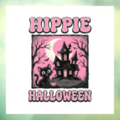 ヒッピーハロウィン ヴィンテージ 幽霊屋敷の猫 Tシャツ_1 ウィンドウサイン (シート3)