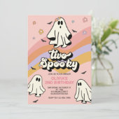 ヒッピーハロウィン 2度目の誕生日おばけパーティーの招待状 招待状 (スタンド正面)