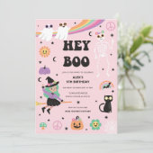 ヒッピーハローウィンパーティ招待状 招待状 (スタンド正面)