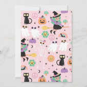 ヒッピーハローウィンパーティ招待状 招待状 (裏面)