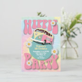 ヒッピーパーティー1960年代1970年代のテーマ招待状 招待状 (スタンド正面)