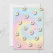 ヒッピーパーティー1960年代1970年代のテーマ招待状 招待状 (裏面)