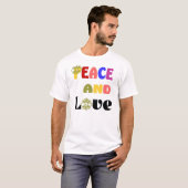 ヒッピーピースアンドラブTシャツ Tシャツ (正面フル)
