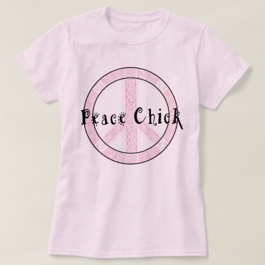 ヒッピーピースチックTシャツ Tシャツ (デザイン正面)