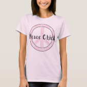 ヒッピーピースチックTシャツ Tシャツ (正面)