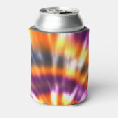 ヒッピーピースレトロ絞り染めカラフルボホ 缶クーラー (缶裏面)