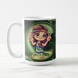 ヒッピーピース コーヒーマグカップ