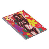 ヒッピーフラワーチャイルド60sテーマ ノートブック (右側)