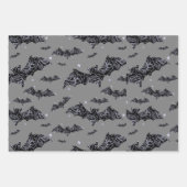 ヒッピーフローラスカル ラッピングペーパーシート (正面3)