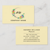 ヒッピーフローラフレーム、フローラ 名刺 (正面/裏面)