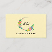 ヒッピーフローラフレーム、フローラ 名刺 (正面)