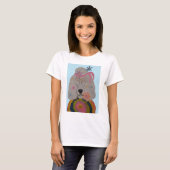 ヒッピープードルの花の子 Tシャツ (正面フル)