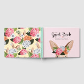 ヒッピーホップイースターフローラバニーラビットベイビーシャワー ゲストブック (全面)