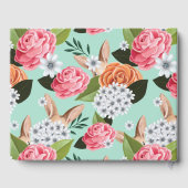 ヒッピーホップイースターフローラバニーラビットベイビーシャワー ゲストブック (裏面)