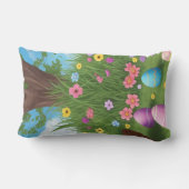 ヒッピーホップバニー装飾用クッション ランバークッション (裏面)