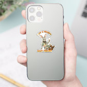 ヒッピーボホ平和でのんびりしたウサギ シール (スマートフォン)