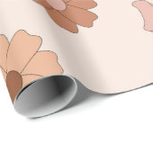 ヒッピーママの継ぎ目のない柄。Groovyの背景。M ラッピングペーパー (ロールコーナー)