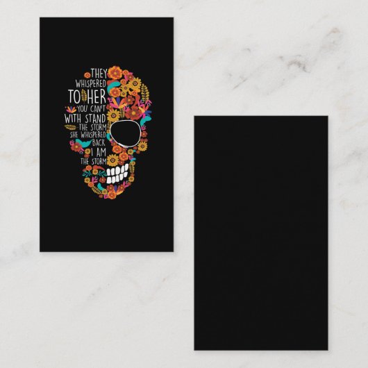 ヒッピーマムフラワーシュガースカルフローラ 名刺 (正面/裏面)