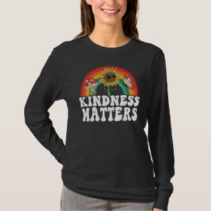 ヒッピーレトロひまわりレインボースペード先生キンダン Tシャツ