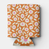 ヒッピーレトロダイシーフラワーブライダルシャワー 缶クーラー (裏面)